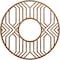 Ekena Millwork Empire Wood Fretwork Pierced Ceiling Medallion, Walnut, 34"OD x 12 1/2"ID x 1/4"T CMWP34X34X0250EPWA - alternate 1